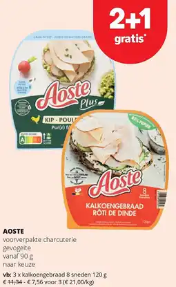 Spar AOSTE voorverpakte charcuterie aanbieding