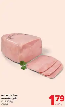 Spar ontvette ham meesterlyck aanbieding