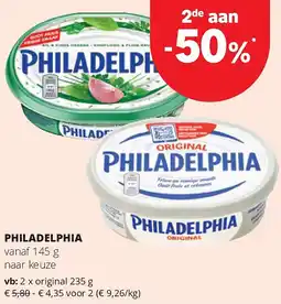 Spar PHILADELPHIA aanbieding