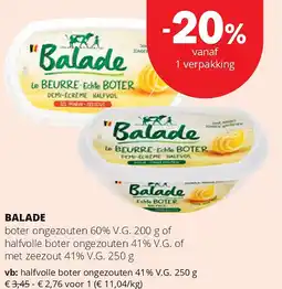 Spar BALADE aanbieding