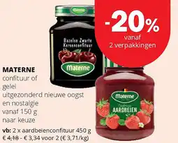 Spar MATERNE confi tuur aanbieding