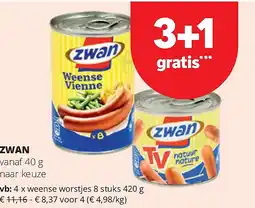 Spar ZWAN vanaf 40 g aanbieding