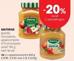 Spar MATERNE granité aanbieding