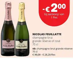 Spar NICOLAS FEUILLATTE aanbieding