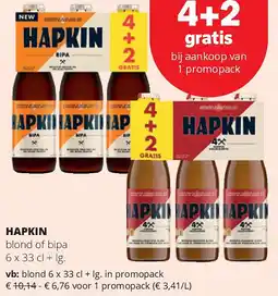Spar HAPKIN aanbieding