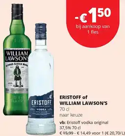 Spar ERISTOFF of WILLIAM LAWSON’S aanbieding
