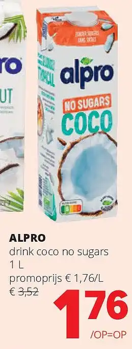 ALPRO drink coco no sugars 1 L