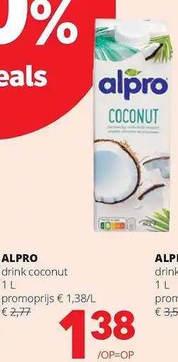 Spar ALPRO drink coconut 1 L aanbieding