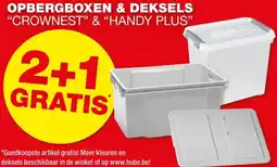 Hubo OPBERGBOXEN & DEKSELS aanbieding