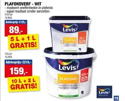 Hubo PLAFONDVERF - WIT aanbieding