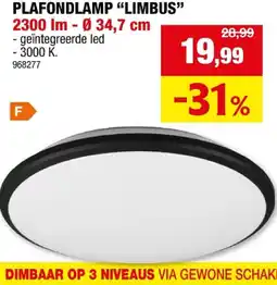 Hubo PLAFONDLAMP LIMBUS 2300 Im - Ø 34,7 cm aanbieding