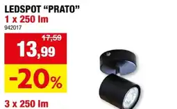 Hubo LEDSPOT PRATO 1 x 250 Im aanbieding
