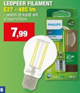 Hubo LEDPEER FILAMENT E27-485 Im aanbieding