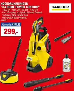Hubo HOGEDRUKREINIGER K4 HOME POWER CONTROL aanbieding