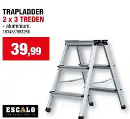 Hubo TRAPLADDER 2 x 3 TREDEN aanbieding