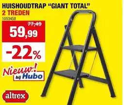 Hubo HUISHOUDTRAP GIANT TOTAL 2 TREDEN aanbieding