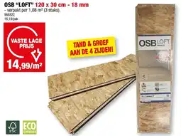 Hubo OSB LOFT 120 x 30 cm aanbieding
