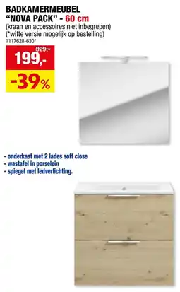 Hubo BADKAMERMEUBEL NOVA PAСК - 60 cm aanbieding