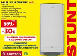 Hubo BOILER VELIS TECH WIFI - 80 L aanbieding