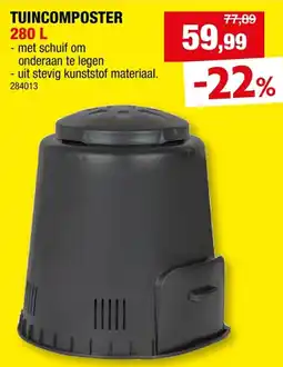Hubo TUINCOMPOSTER 280 L aanbieding