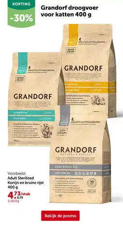 AVEVE Adult Sterilised Konijn en bruine rijst 400 g aanbieding