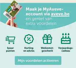 AVEVE Maak je MyAveveaccount via aveve.be aanbieding