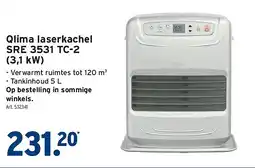 GAMMA Qlima laserkachel SRE 3531 TC-2 (3,1 kW) aanbieding