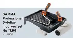 GAMMA GAMMA Professional 5-delige muurverfset aanbieding