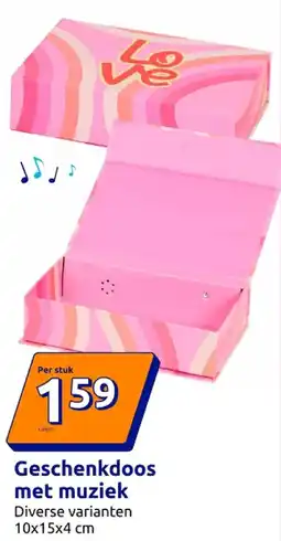 Action Geschenkdoos met muziek aanbieding
