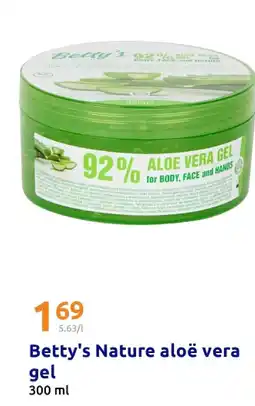 Action Betty's Nature aloë vera gel aanbieding