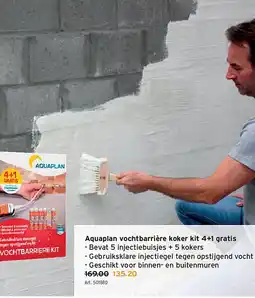 GAMMA Aquaplan vochtbarrière koker kit 4+1 gratis aanbieding