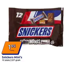 Action Snickers Mini's aanbieding