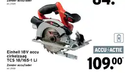 GAMMA Einhell 18V accu cirkelzaag TCS 18/165-1 Li aanbieding