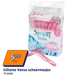 Action Gillette Venus scheermesjes aanbieding