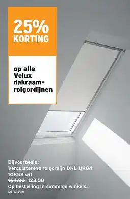 GAMMA Verduisterend rolgordijn DKL UK04 aanbieding