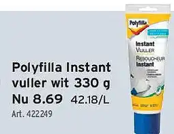 GAMMA Polyfi lla Instant vuller wit 330 g aanbieding