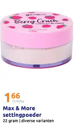 Action Max & More settingpoeder aanbieding