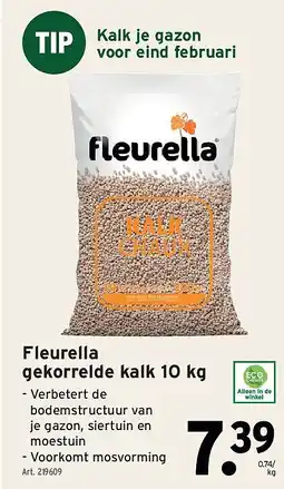 GAMMA Fleurella gekorrelde kalk 10 kg aanbieding