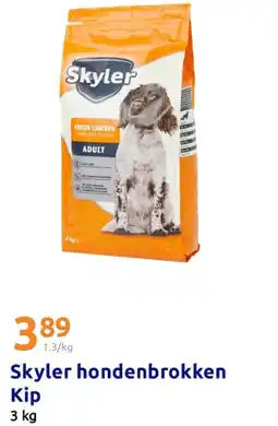 Action Skyler hondenbrokken Kip aanbieding