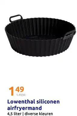 Action Lowenthal siliconen airfryermand aanbieding