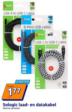 Action Sologic laad- en datakabel aanbieding