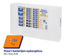 Action Plast1 batterijen-opbergdoos aanbieding