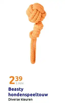 Action Beasty hondenspeeltouw aanbieding