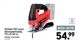 GAMMA Einhell 18V accu decoupeerzaag TC-JS 18 Li aanbieding