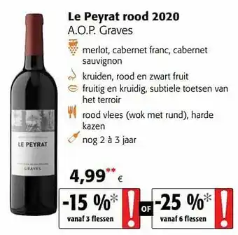 Le peyrat rood 2020 a.o.p. graves