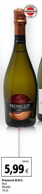 Colruyt Prosecco d.o.c. brut ricordi aanbieding
