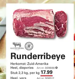 Sligro Runderribeye aanbieding