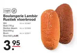 Sligro Boulangerie Lambèr Rustiek vloerbrood aanbieding