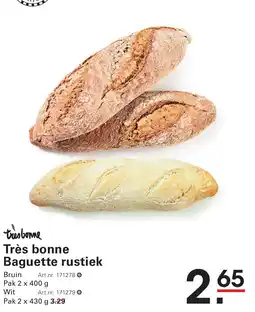 Sligro Très bonne Baguette rustiek aanbieding