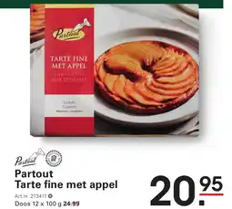 Sligro Partout Tarte fine met appel aanbieding